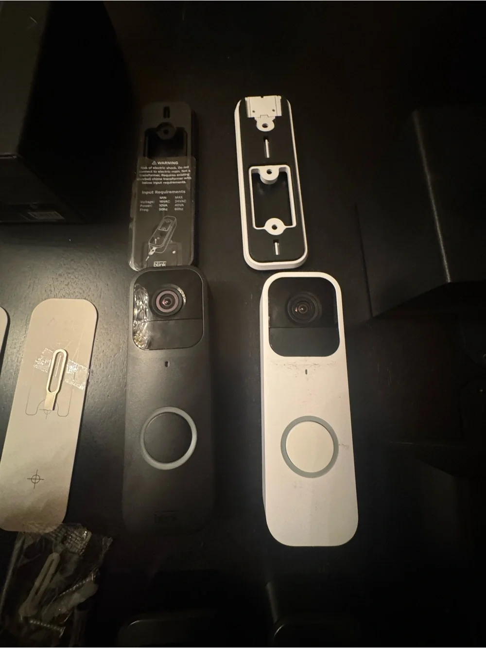 Two Blink Video Doorbell Units — Black and White